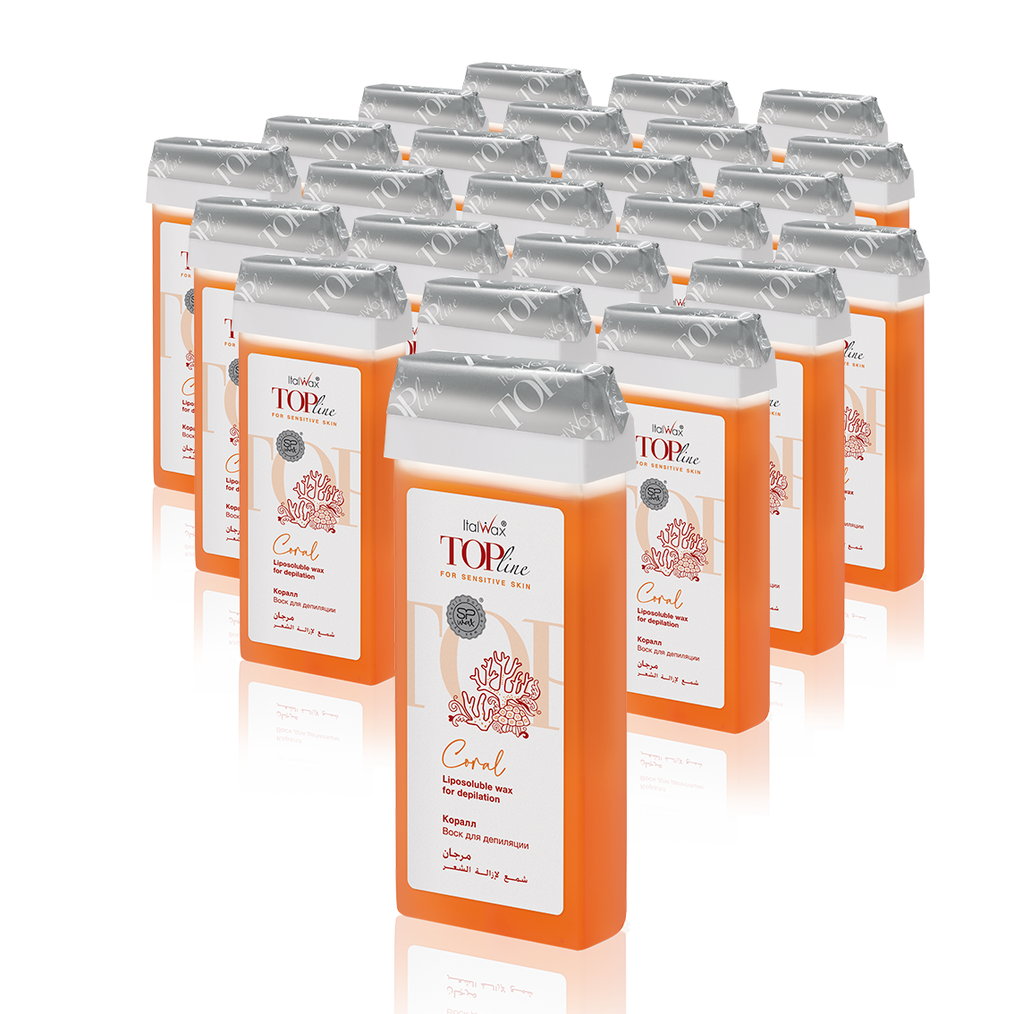 ItalWax Top Line - Waxpatroon Coral - box 24 stuks