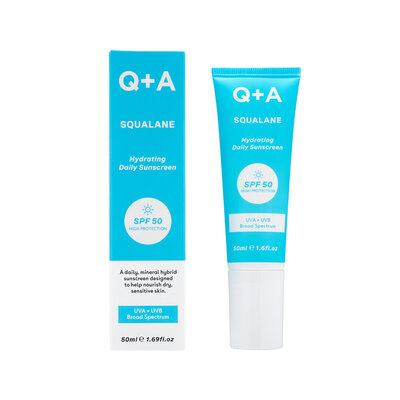 Q+A Skincare Squalane SPF50 Hydrating Facial Sunscreen 50ml