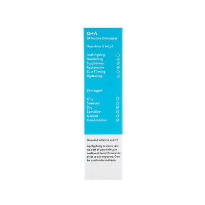 Q+A Skincare Squalane SPF50 Hydrating Facial Sunscreen 50ml
