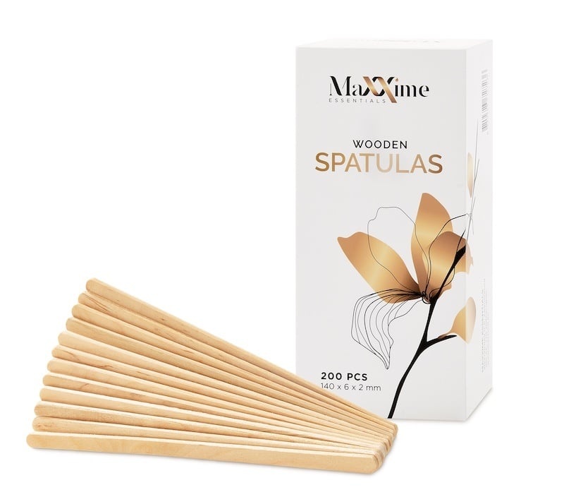 Maxxime Houten wax spatels extra smal 200 stuks