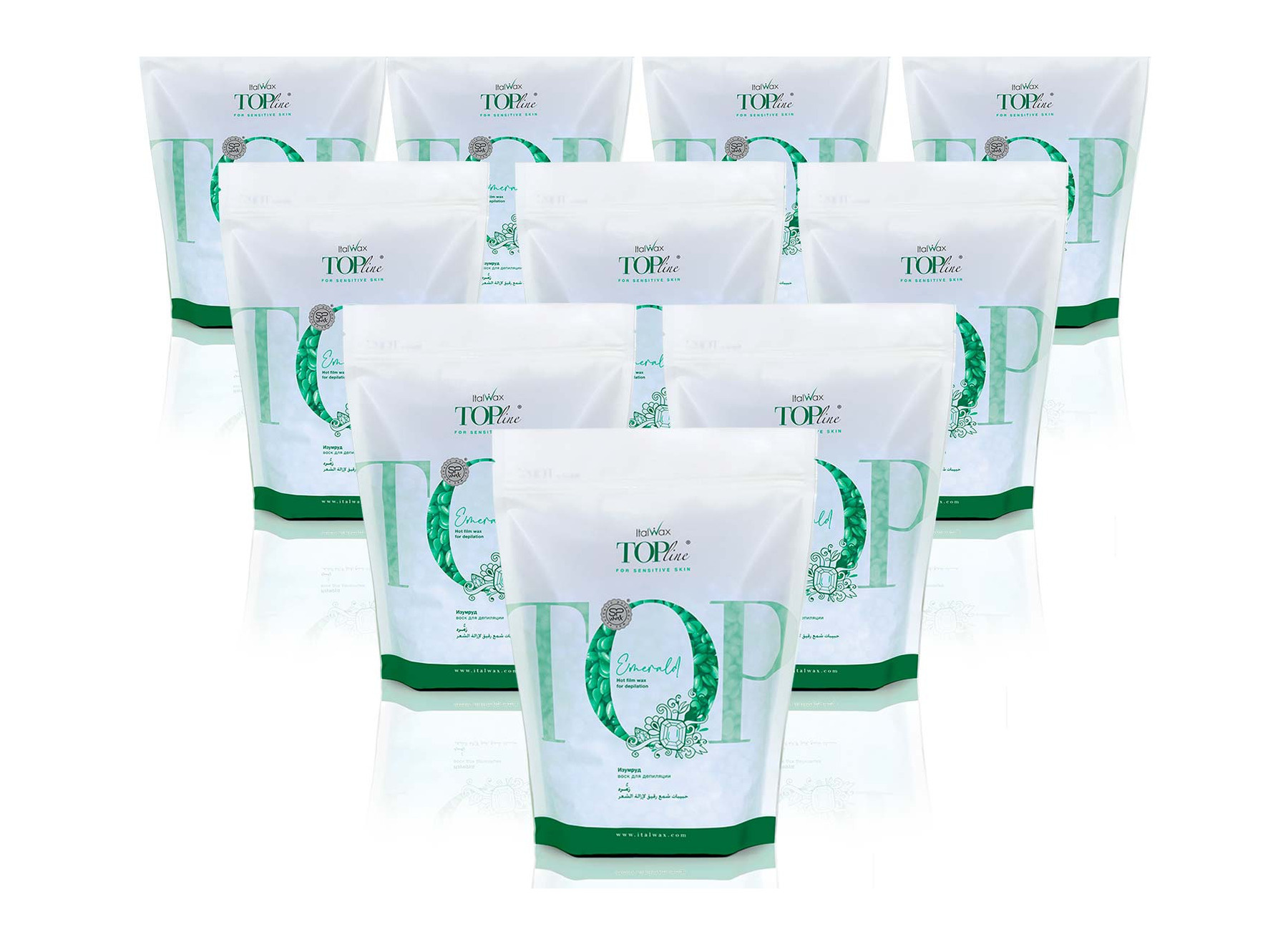 ItalWax Top Line - Film Wax Emerald -Box 10 zakken
