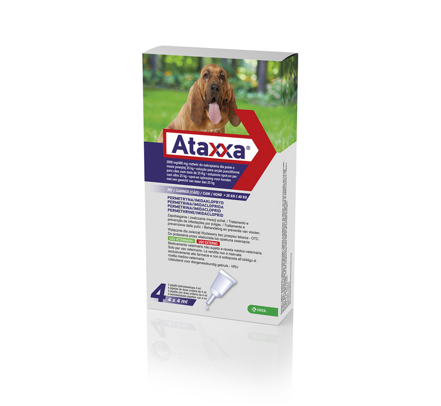 Ataxxa Hund SpotOn Floh und Zeckenbehandlung für Hunde Petduka