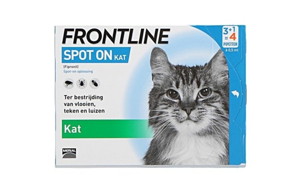 frontline spot on flea & tick treatment for cats 6 pipettes