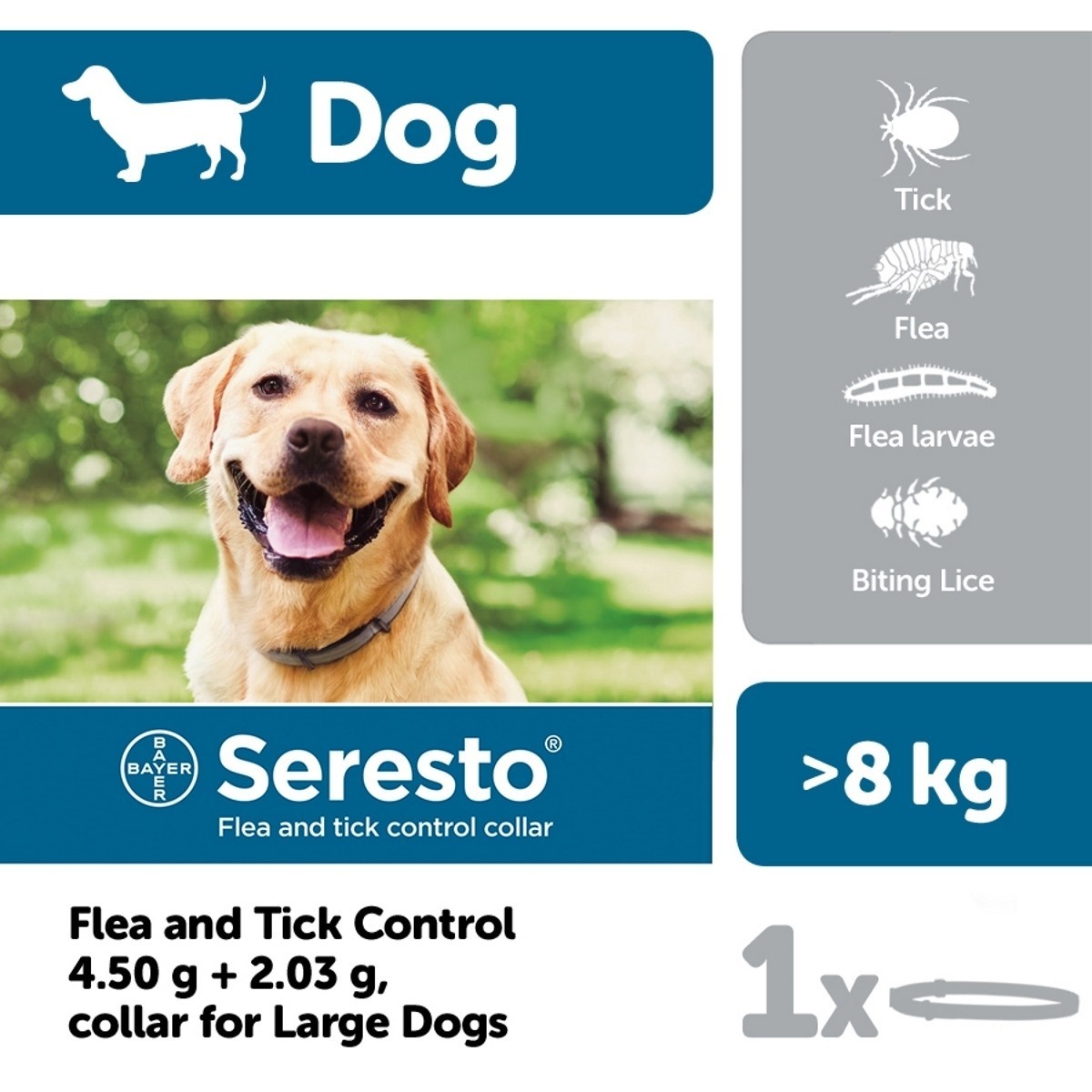 Seresto Collar Dog Flea & Tick Collar for 8 month | Petduka - Petduka.com