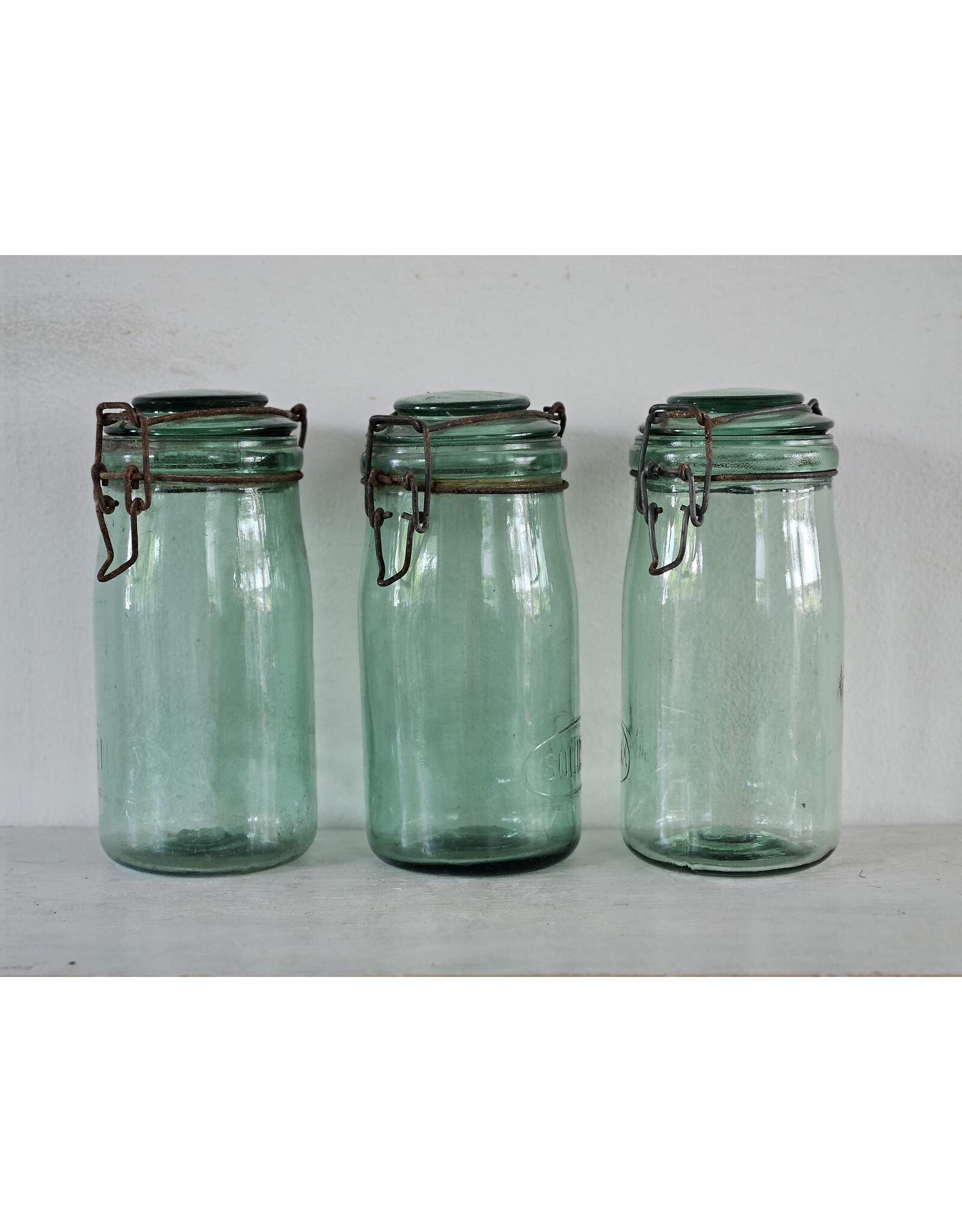 L'Ideale Glazen Groene Weckpot