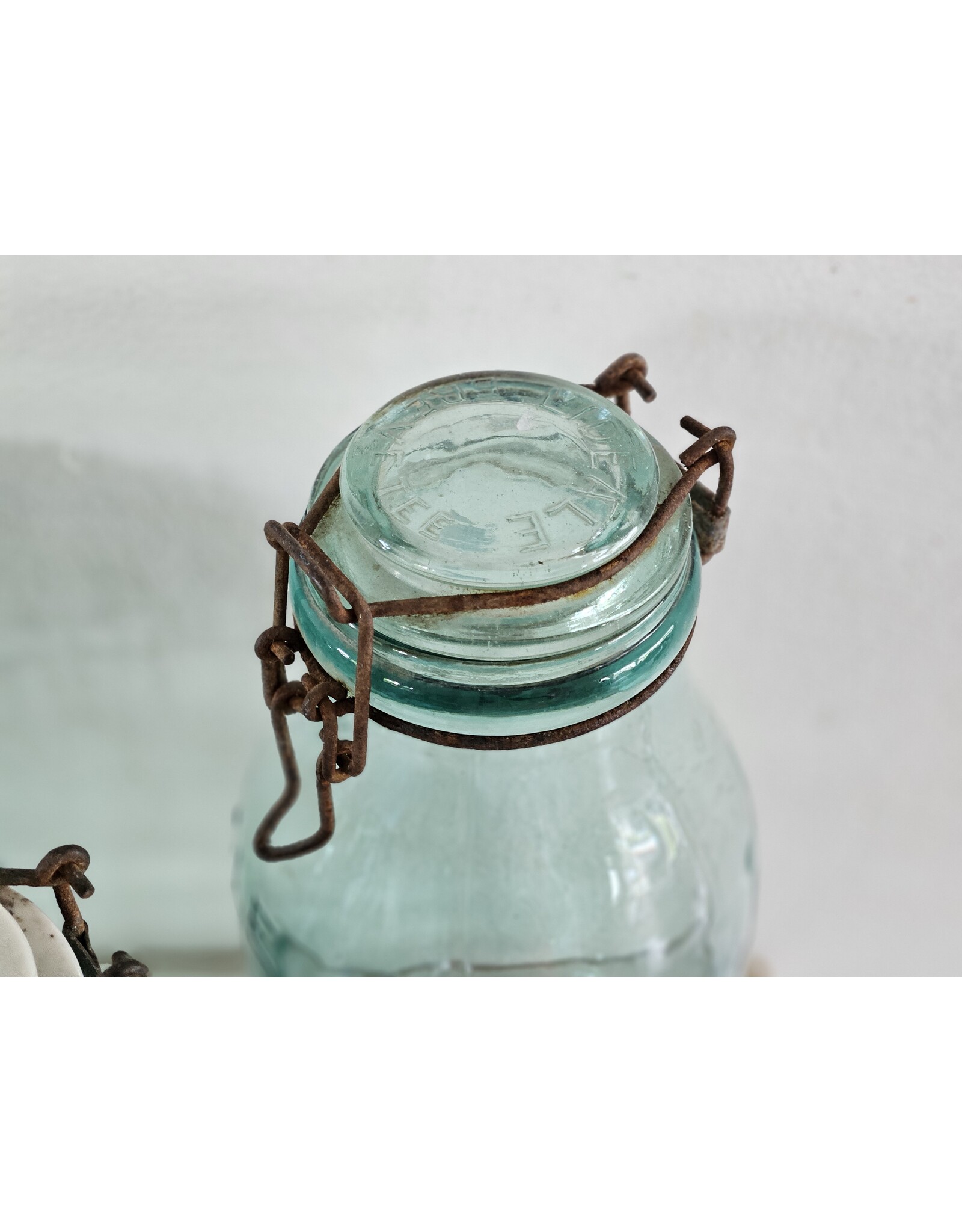 L'Ideale Glazen Groene Weckpot