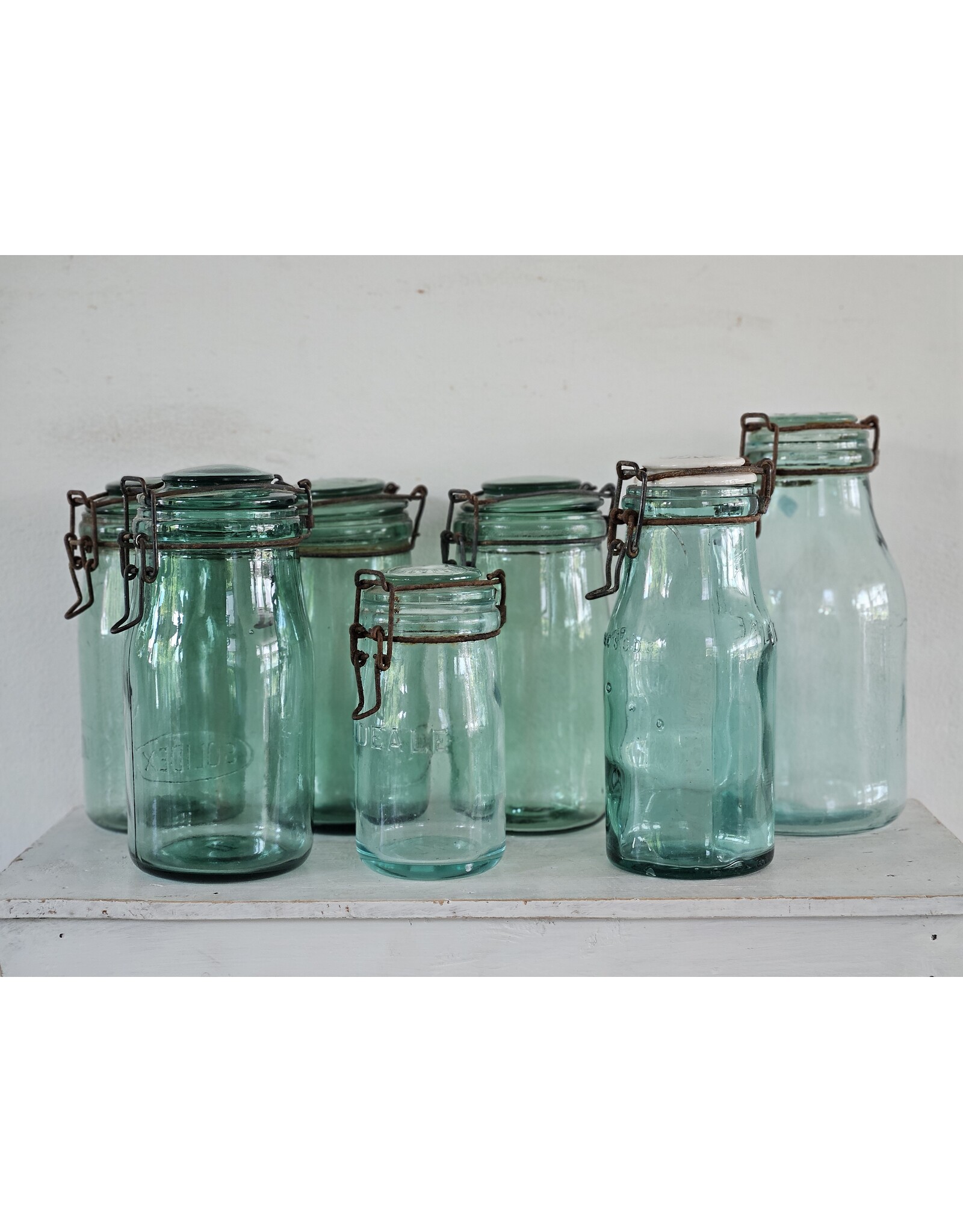 L'Ideale Glazen Groene Weckpot