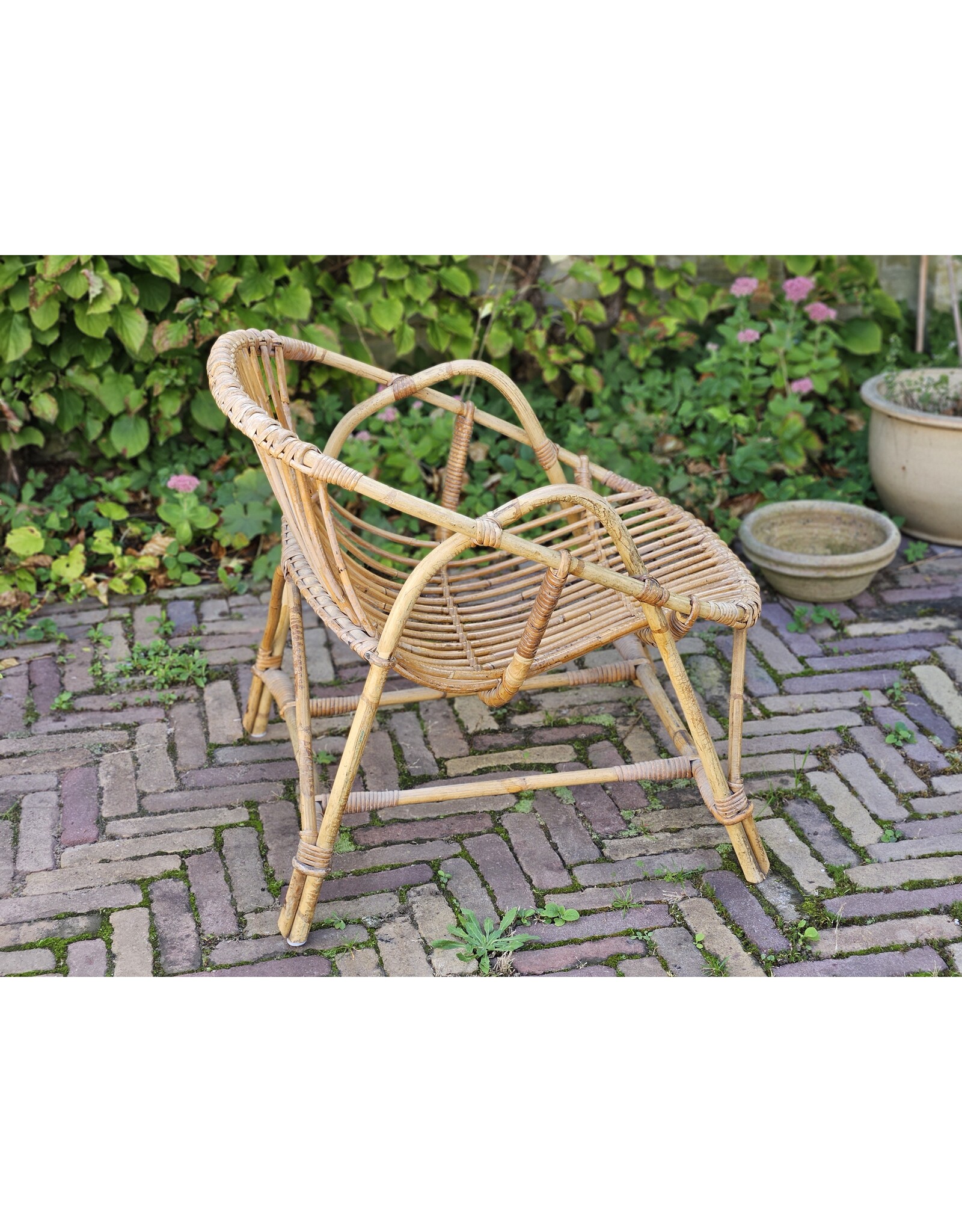 Rohe Rotan Rieten Stoel