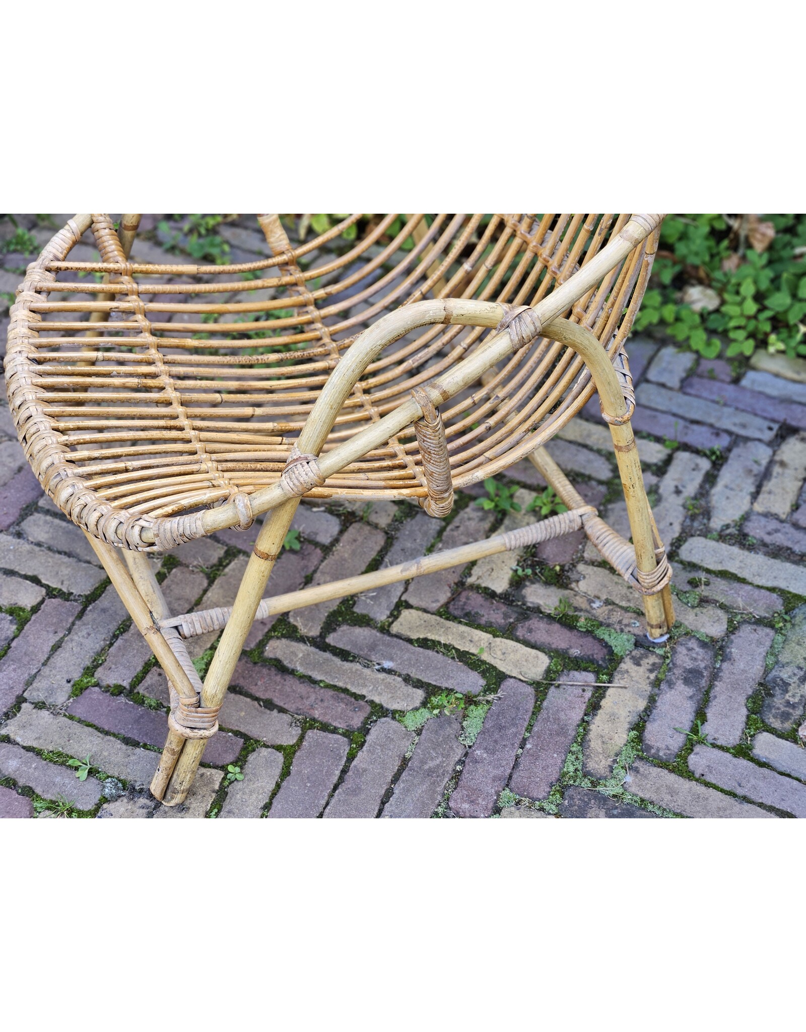 Rohe Rotan Rieten Stoel