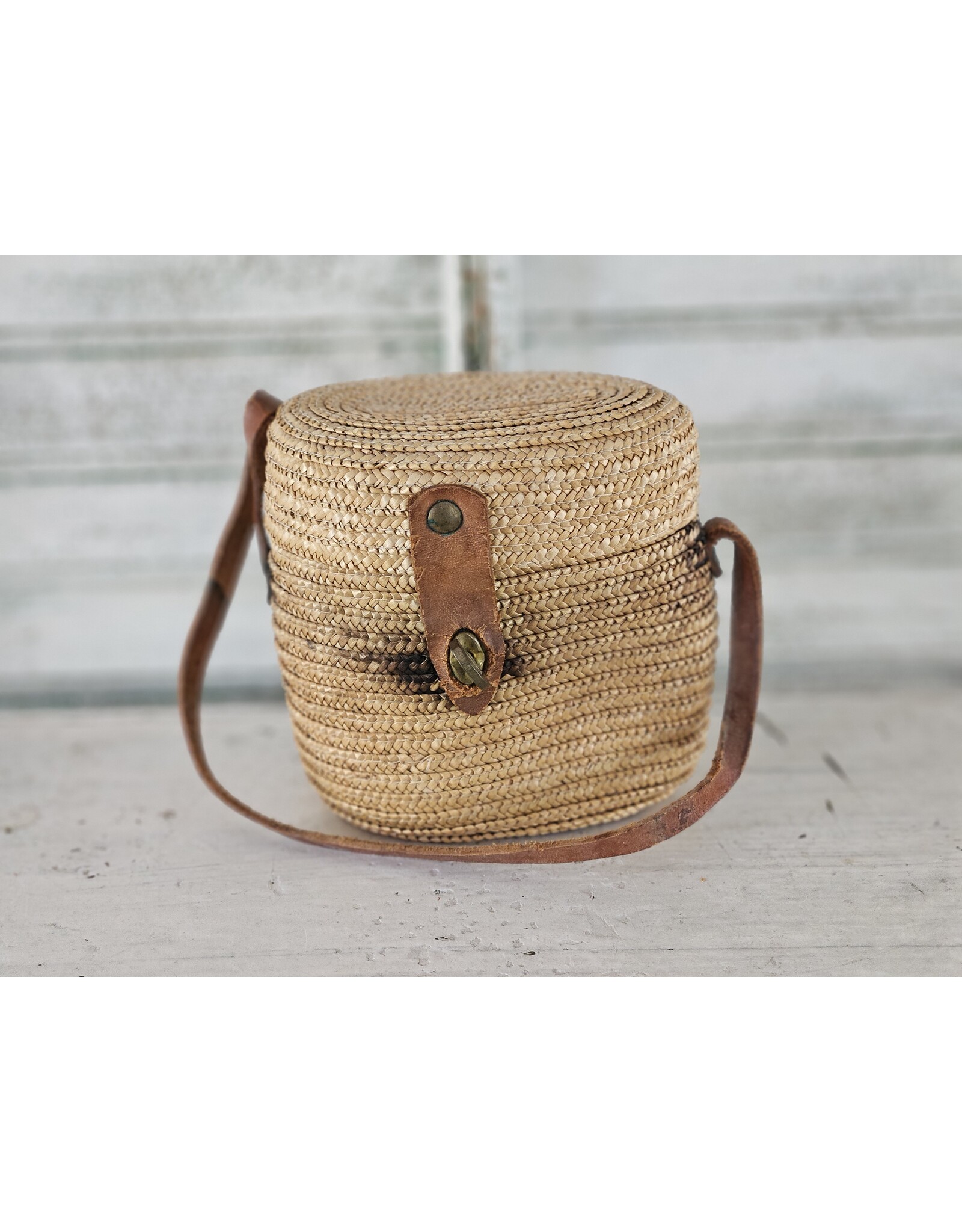 Vichy Rotan Tasje met Glas, Verre Curiste