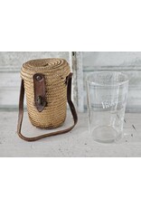Vichy Rotan Tasje met Glas, Verre Curiste