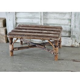 Houten Rotan Opstapje