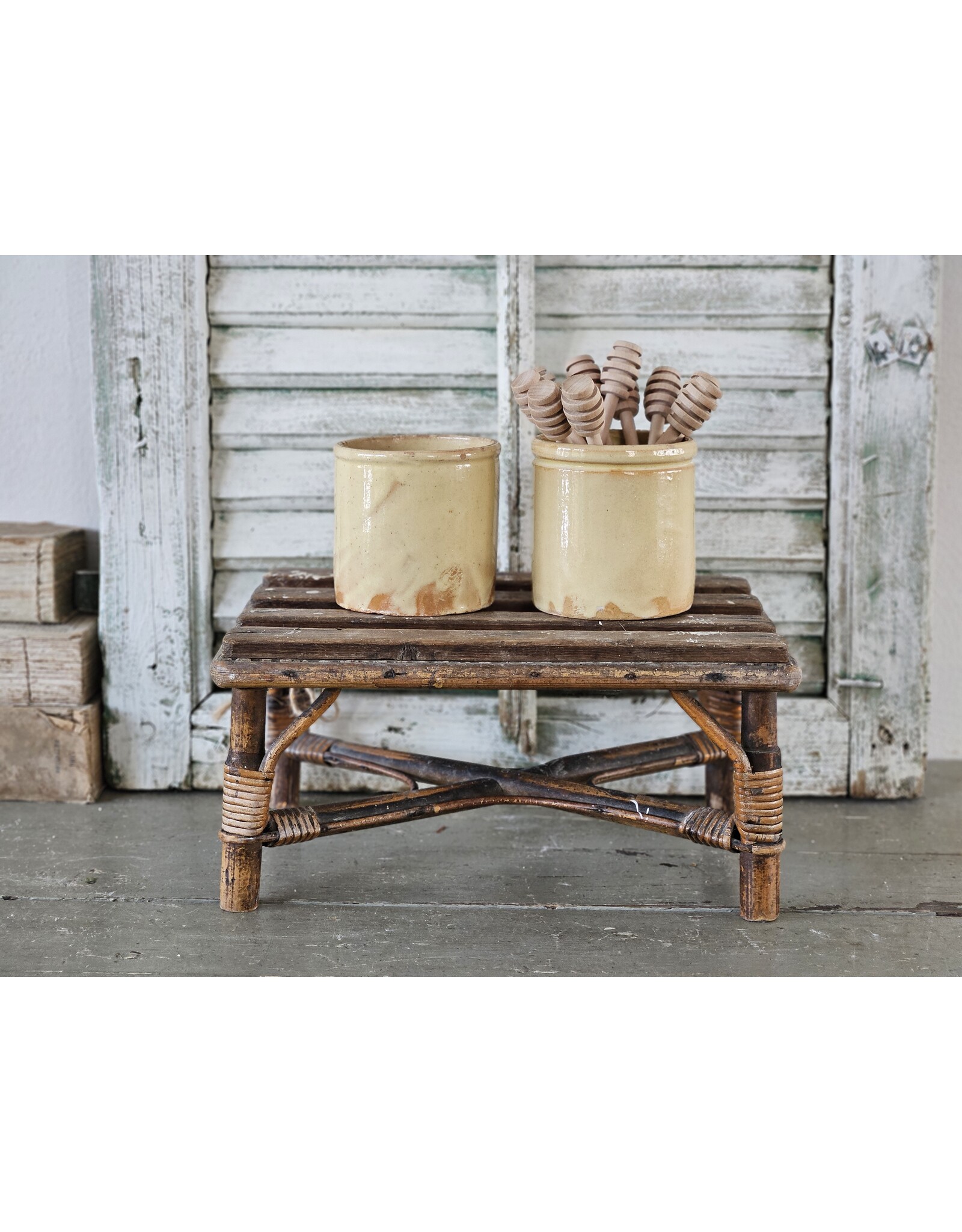 Franse gele Confiturepot