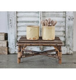 Oude gele Confiturenpot