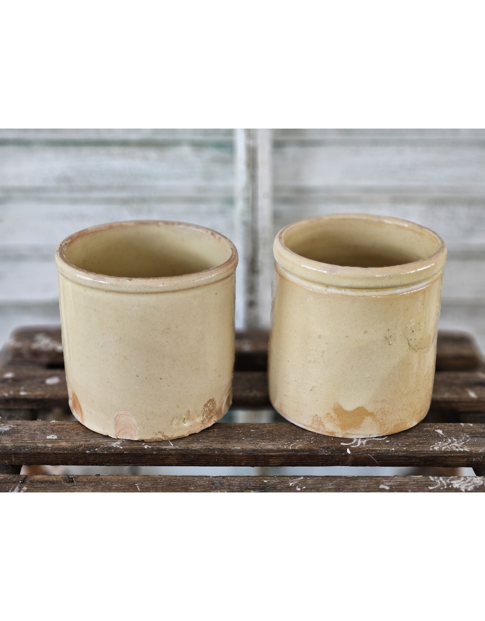 Franse gele Confiturepot