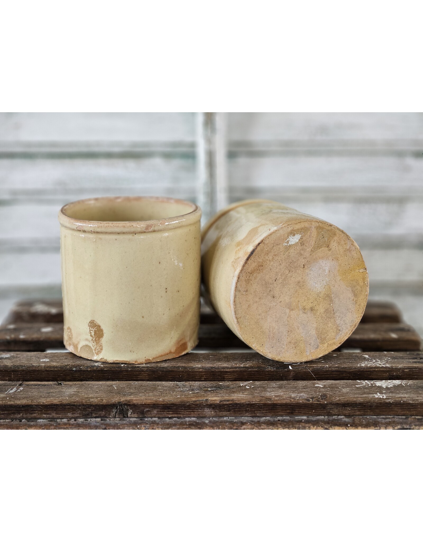 Franse gele Confiturepot