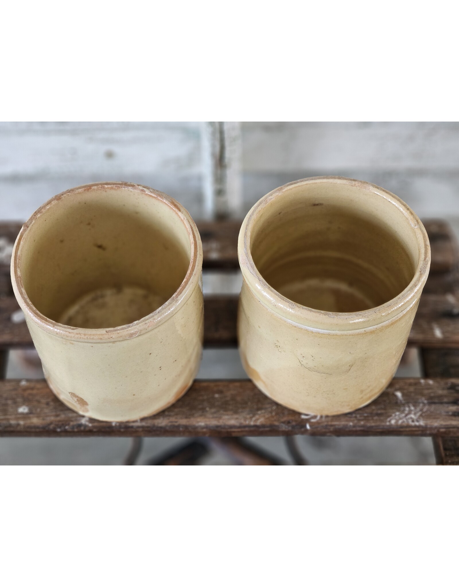 Franse gele Confiturepot