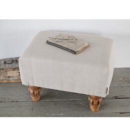 Voetenbankje, poefje, linnen