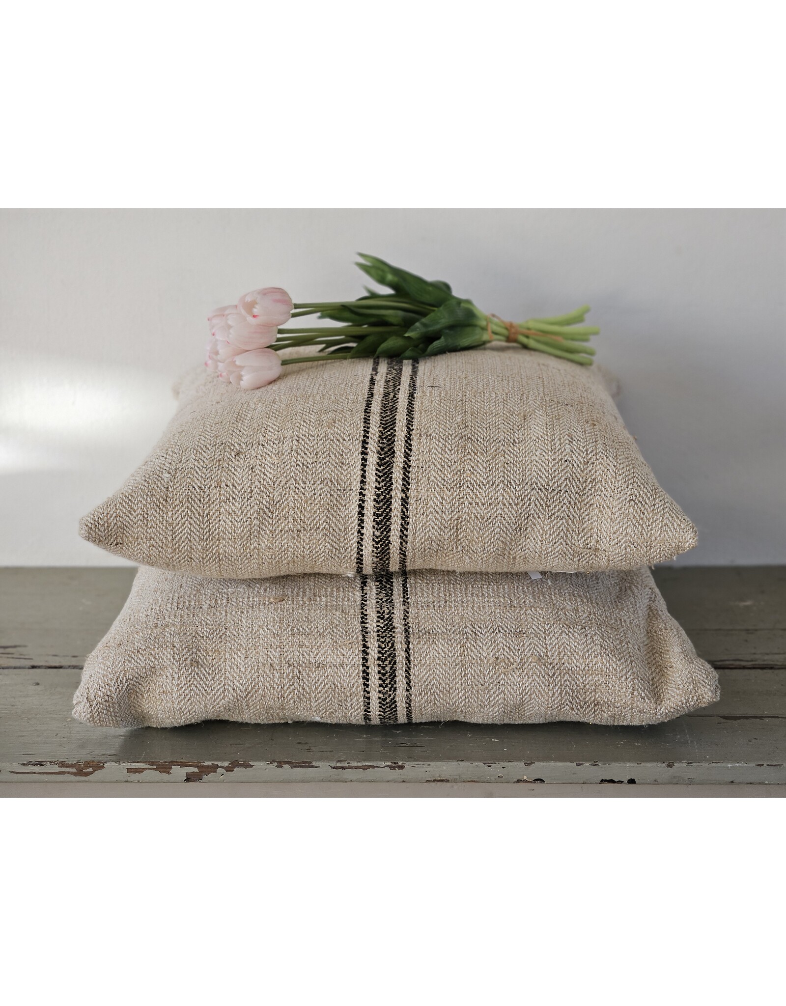 Guinevere Woonkussen Graanzak zwarte streep