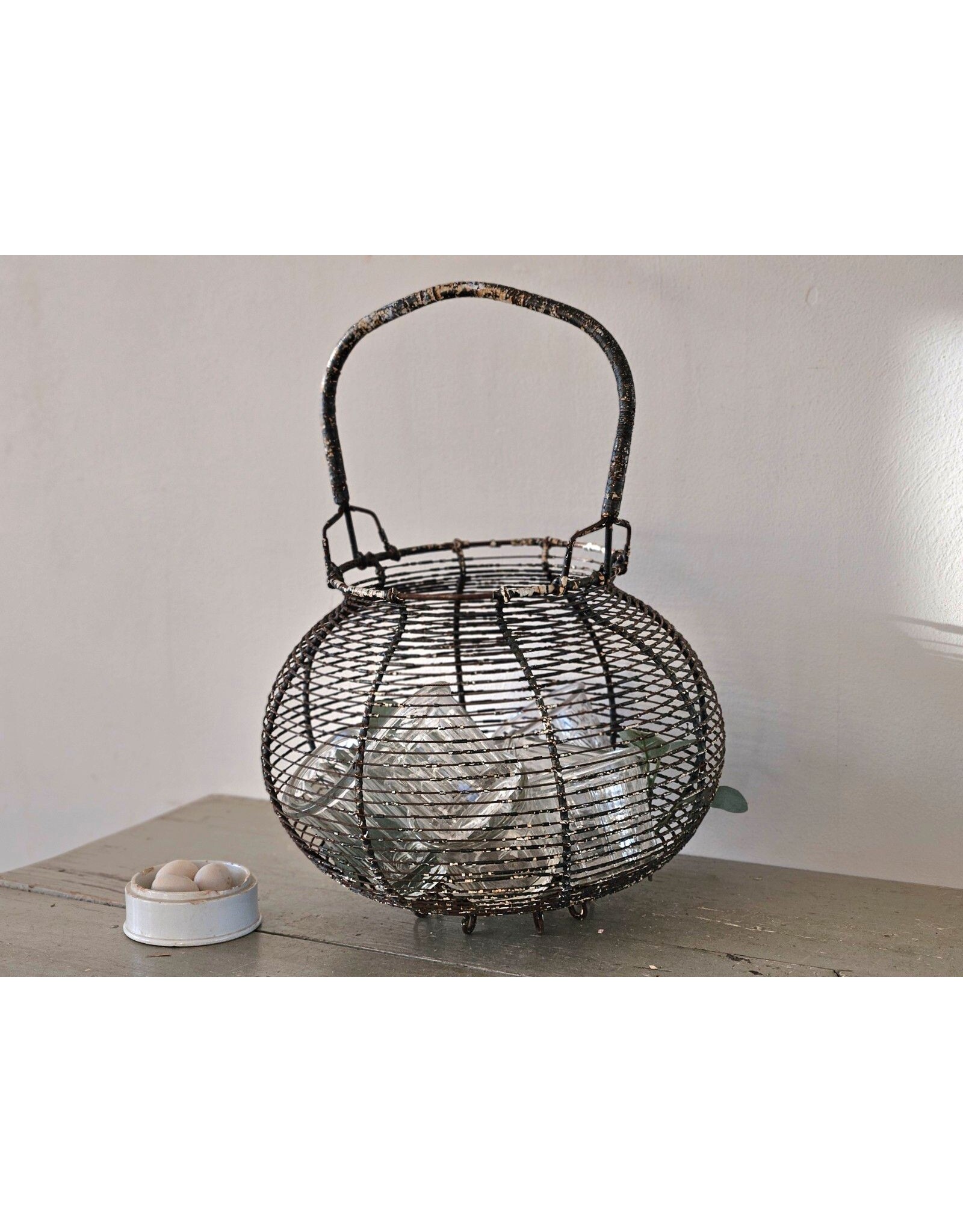 Grote Franse Patina Eiermand