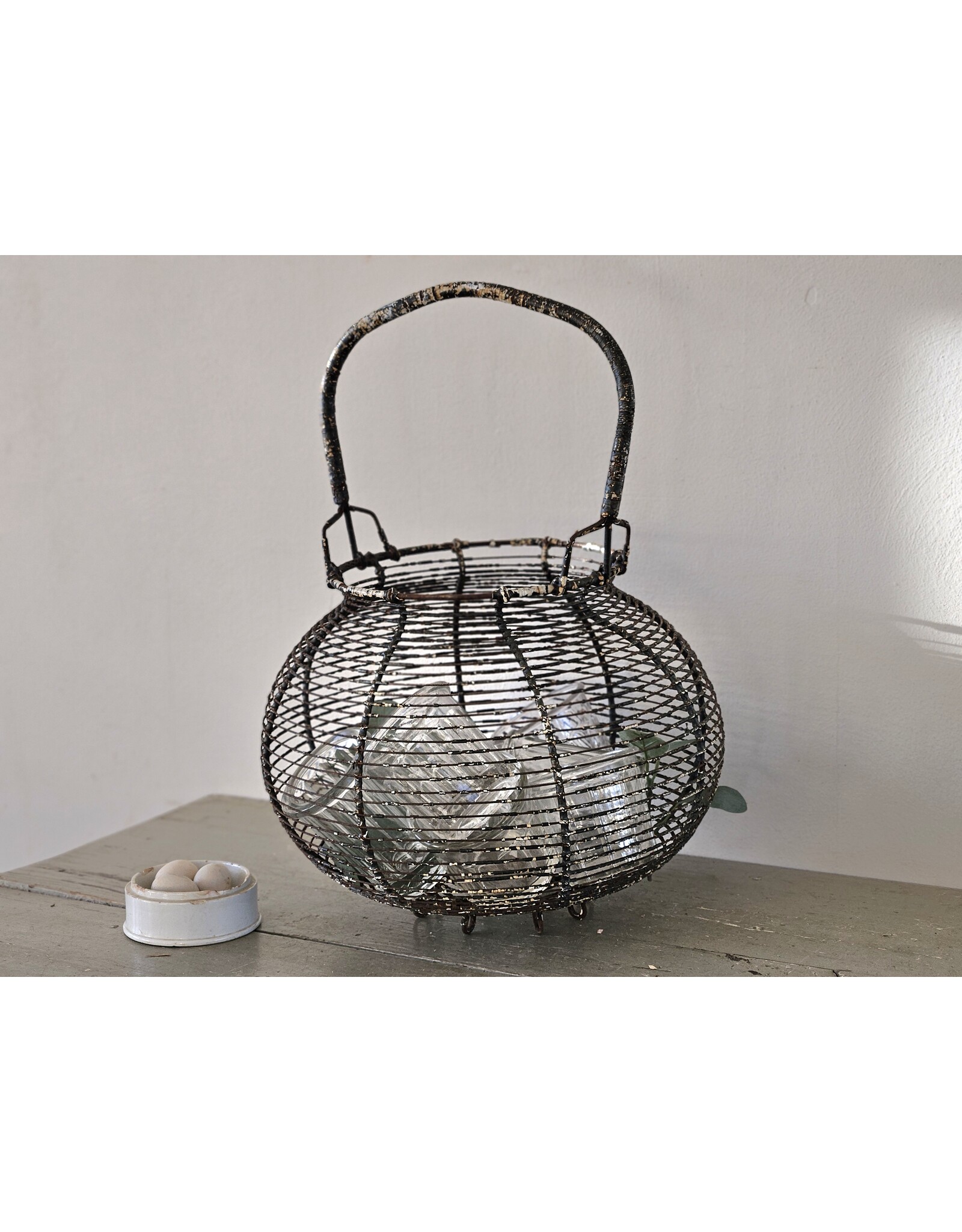 Grote Franse Patina Eiermand