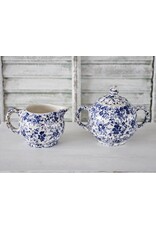 Nimy Boch Blauw Suikerpot en  Melkkan