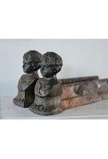Set Franse Gietijzeren Haardbokken