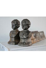 Set Franse Gietijzeren Haardbokken