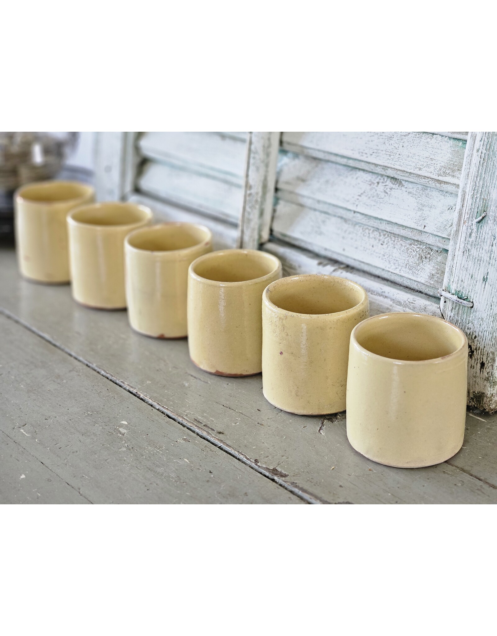 Franse gele Confiturepot