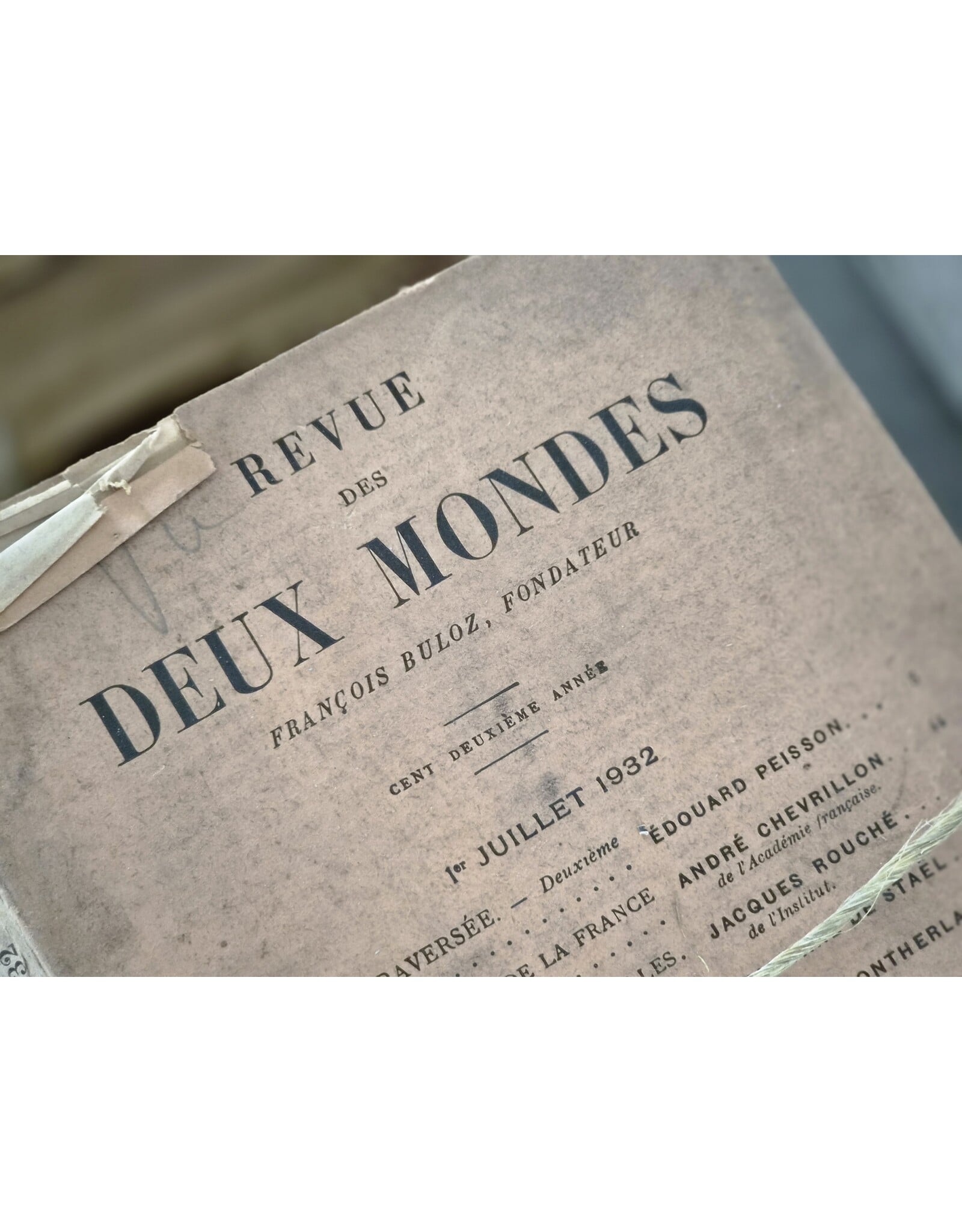 Deux Monde 1932 Franse Boekenbundel