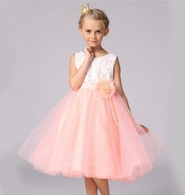 Meisjeskleding Feestjurk Mila - roze / zalmroze