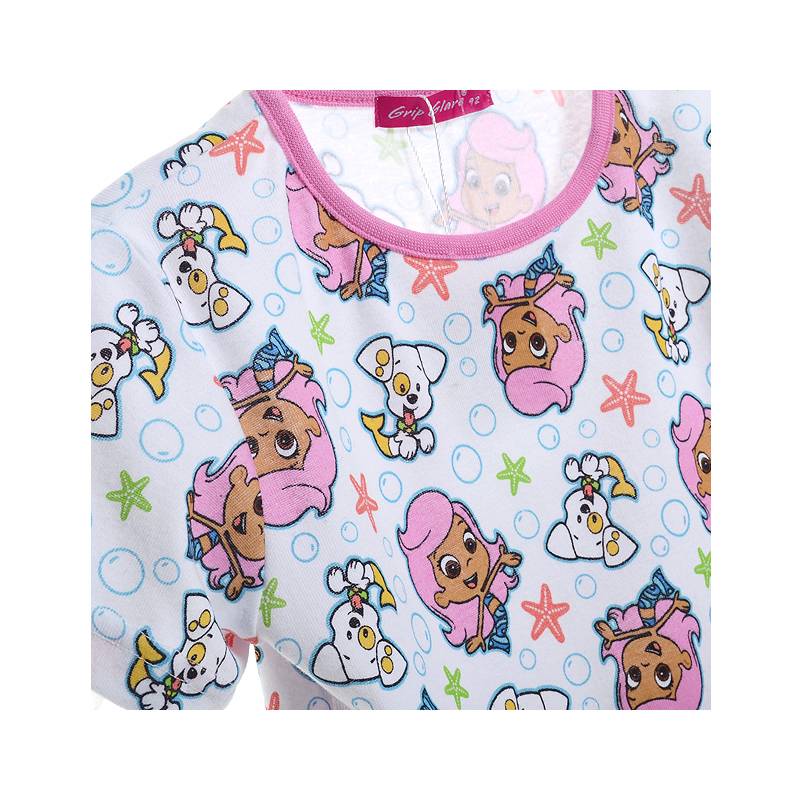 Meisjespyjama's Bubble Guppies Meisjes Pyjama - wit / roze