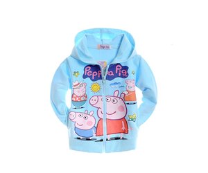 Kinderkleding Peppa Pig Meisjes Sweatvest blauw LaraModa