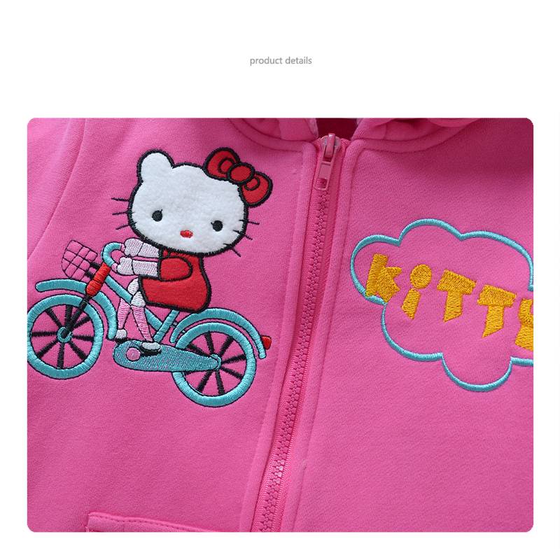 Meisjeskleding Hello Kitty Meisjes Sweatvest - roze