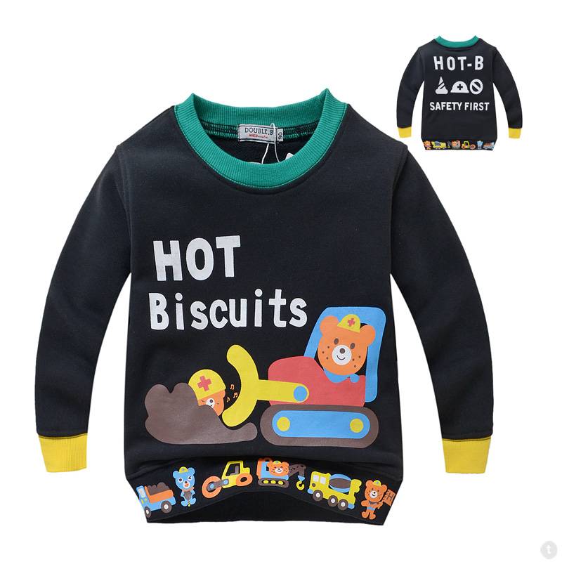 Jongenskleding Hot Biscuits Beertjes Jongens Sweater - zwart