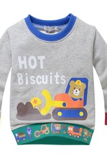 Jongenskleding Hot Biscuits Beertjes Jongens Sweater - grijs