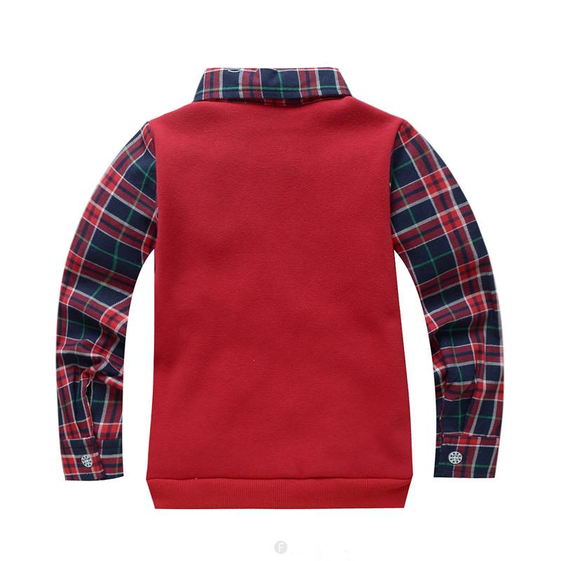 Jongenskleding Jongens Sweater Vest met lange mouwen - rood