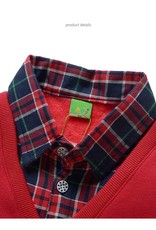 Jongenskleding Jongens Sweater Vest met lange mouwen - rood