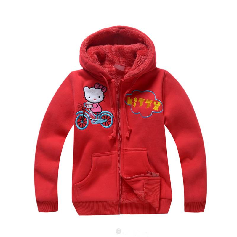 Meisjeskleding Hello Kitty Meisjes Sweatvest - rood