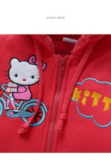 Meisjeskleding Hello Kitty Meisjes Sweatvest - rood