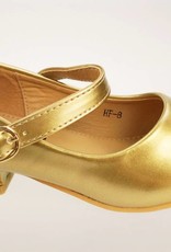 Meisjesschoenen Meisjesschoen - Spaanse schoentjes - lak - goud