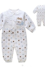 Babykleding Baby Beertje Jongens en Meisjes Boxpakje - wit