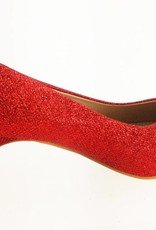 Meisjesschoenen Meisjesschoen - Pumps - glitter - rood