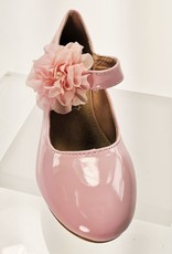 Meisjesschoenen Meisjesschoen - Spaanse schoentjes - lak - roze - bloem