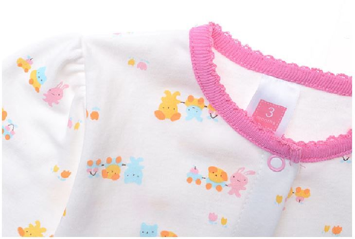 Babykleding Konijntje Meisjes Boxpakje - wit / roze