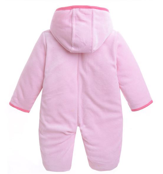 Babykleding Dieren Meisjes Boxpakje met capuchon - roze