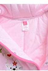 Babykleding Dieren Meisjes Boxpakje met capuchon - roze