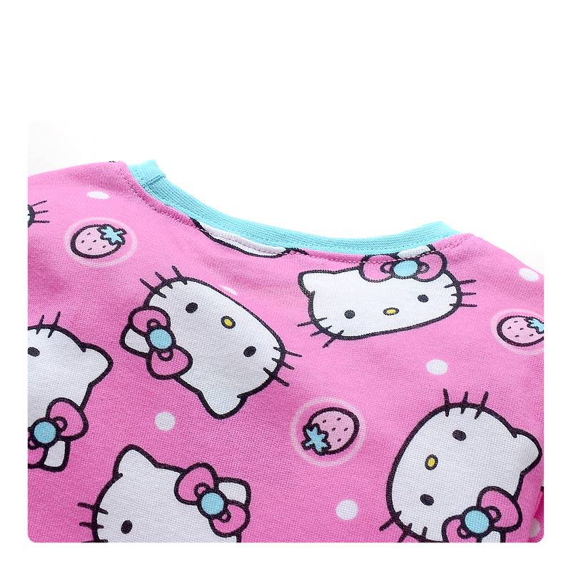 Meisjespyjama's Hello Kitty Meisjes Pyjama - roze / blauw