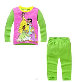 Meisjespyjama's Disney Prinsesjes Pyjama - groen / paars