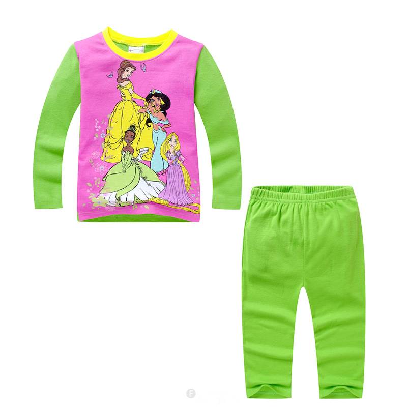 Meisjespyjama's Disney Prinsesjes Meisjes Pyjama - groen / paars